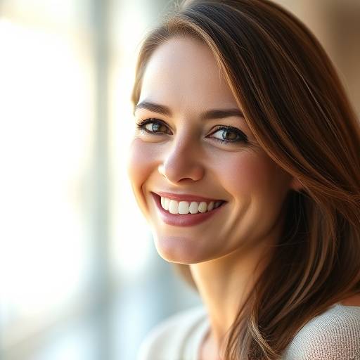 BR Retrato profissional de uma mulher sorrindo